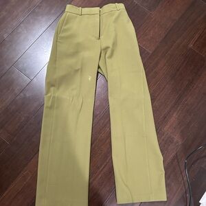 Aritzia Babaton olive Green high waisted straight leg pants